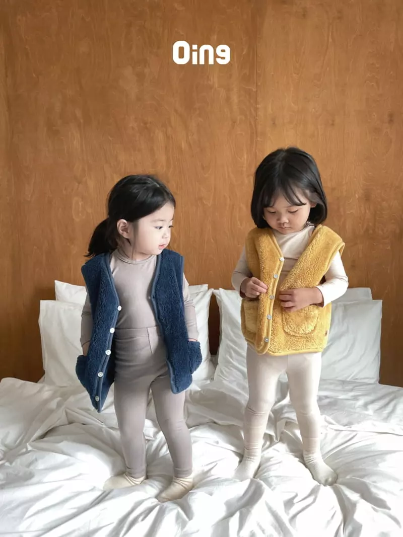 Oing - Korean Children Fashion - #kidzfashiontrend - Fleece Vest