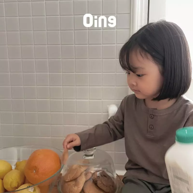 Oing - Korean Children Fashion - #magicofchildhood - Button Tee