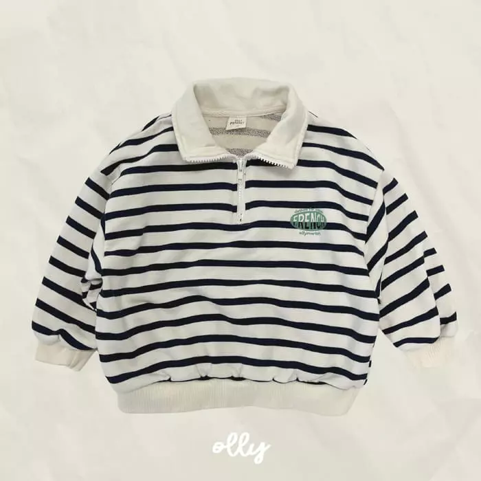 Ollymarket - Korean Children Fashion - #Kfashion4kids - Stripes Sweatshirt