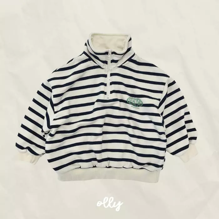 Ollymarket - Korean Children Fashion - #kidsshorts - Stripes Sweatshirt - 12
