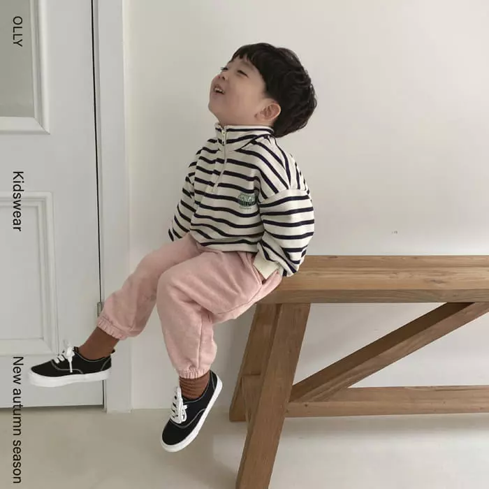 Ollymarket - Korean Children Fashion - #prettylittlegirls - Stripes Sweatshirt - 5