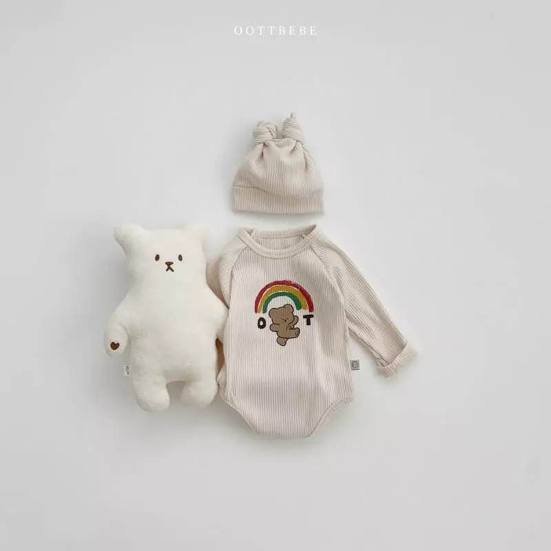 Oott Bebe - Korean Baby Fashion - #babyboutique - Rainbow Bodysuit Set
