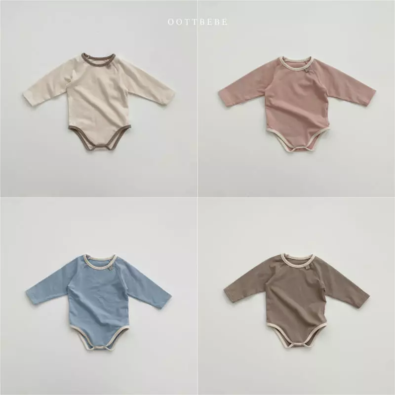 Oott Bebe - Korean Baby Fashion - #babyboutique - Pastel Modal Bodysuit - 12