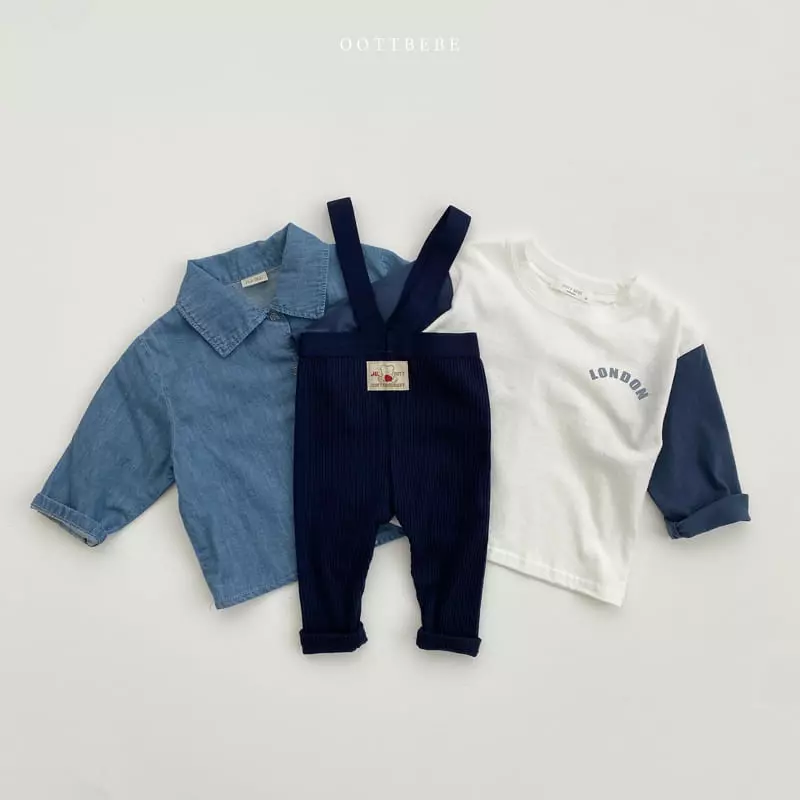 Oott Bebe - Korean Baby Fashion - #babyboutiqueclothing - Oott Dungarees Leggings - 5