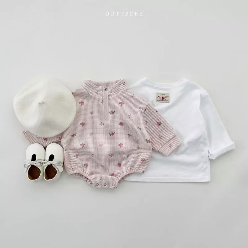 Oott Bebe - Korean Baby Fashion - #babyclothing - Flower Garden Anorak Bodysuit - 10