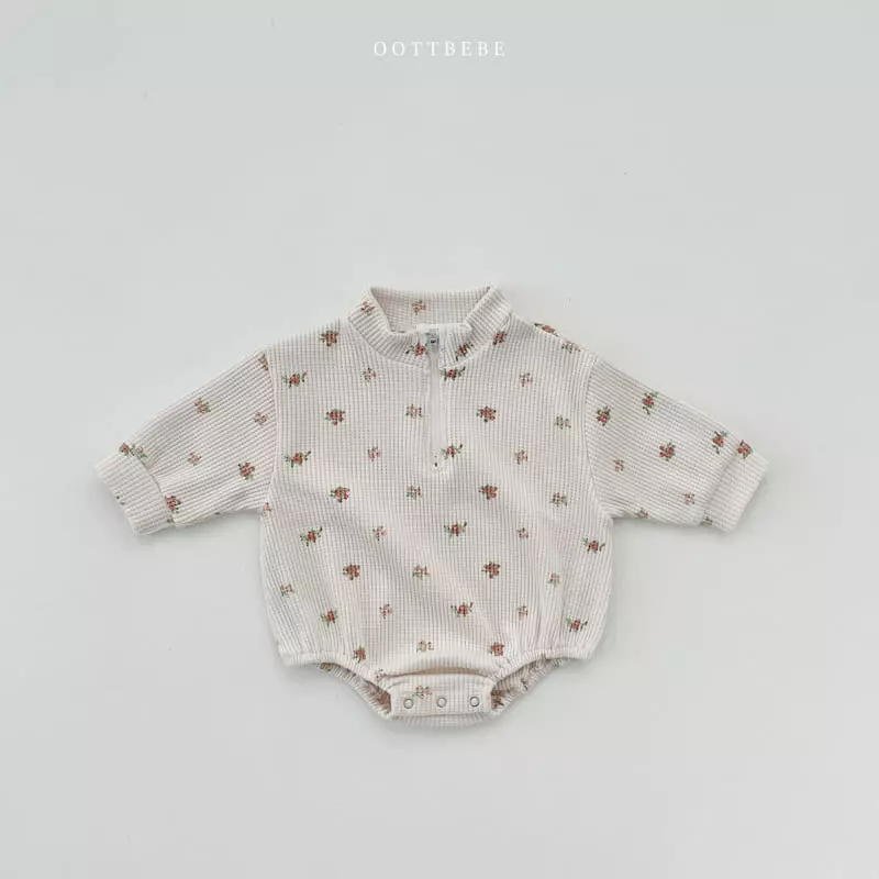 Oott Bebe - Korean Baby Fashion - #babyfashion - Flower Garden Anorak Bodysuit - 11