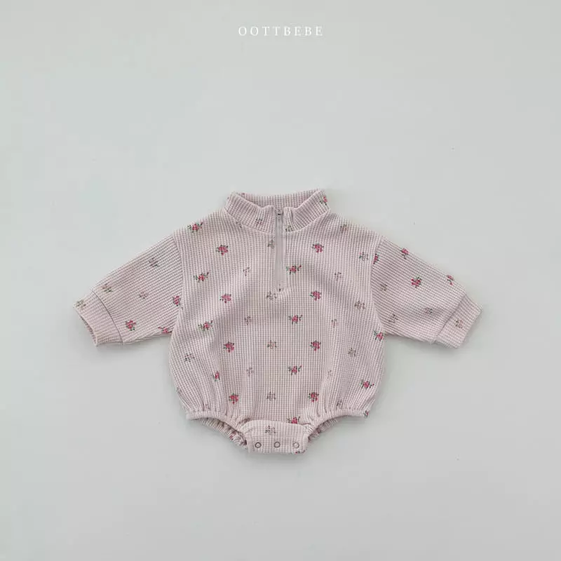Oott Bebe - Korean Baby Fashion - #babyfever - Flower Garden Anorak Bodysuit - 12