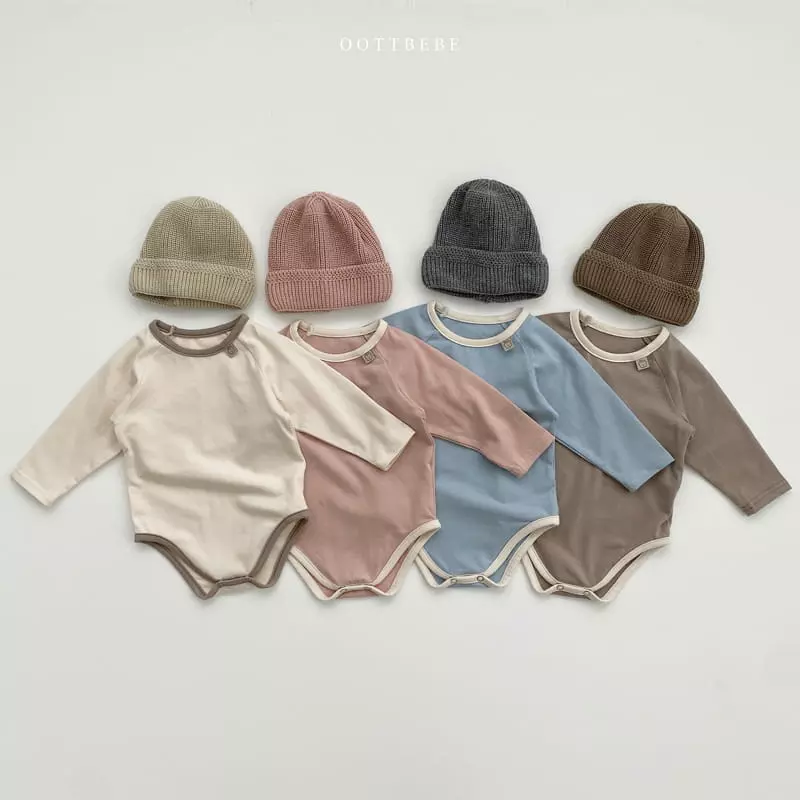 Oott Bebe - Korean Baby Fashion - #babyfever - Pastel Modal Bodysuit