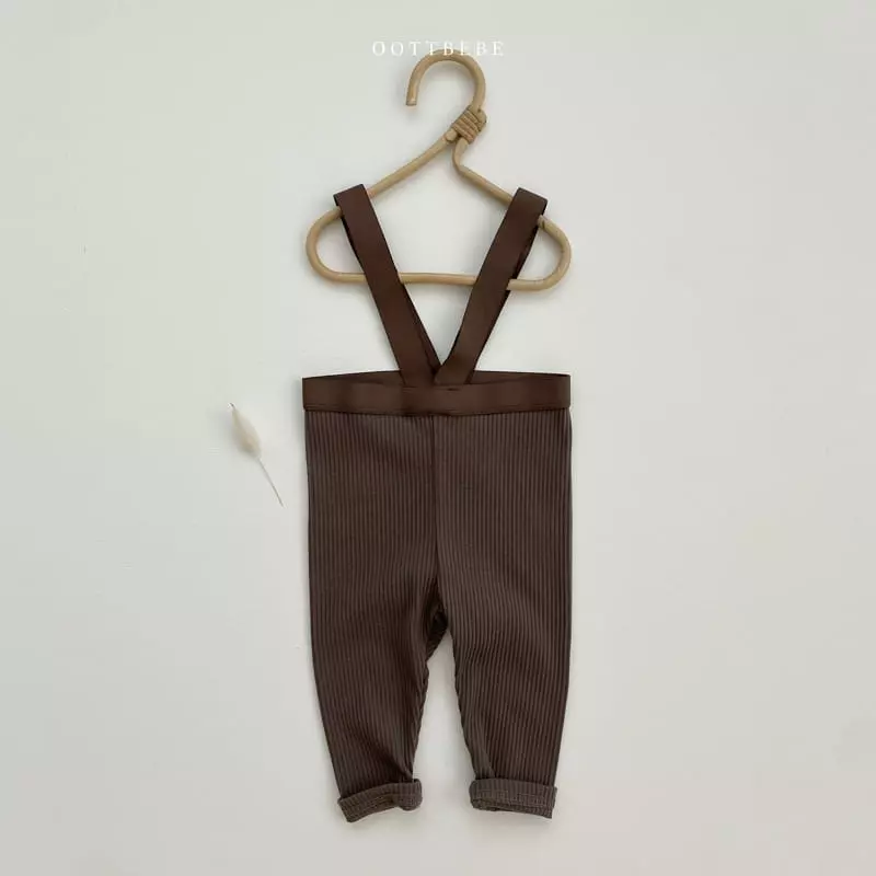 Oott Bebe - Korean Baby Fashion - #babygirlfashion - Oott Dungarees Leggings - 9