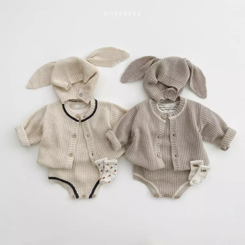 Oott Bebe - Korean Baby Fashion - #babygirlfashion - Hazzi Dungarees Bodysuit - 6