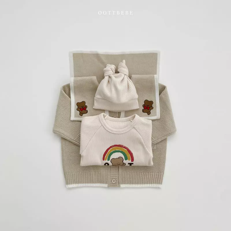 Oott Bebe - Korean Baby Fashion - #babylifestyle - Rainbow Bodysuit Set - 8