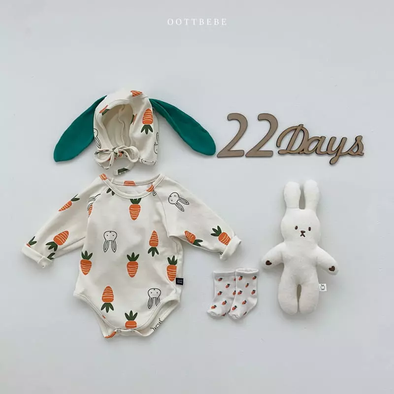 Oott Bebe - Korean Baby Fashion - #babylifestyle - Vegetable Bodysuit Set