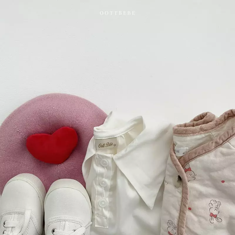 Oott Bebe - Korean Baby Fashion - #babylifestyle - Hug Bear Collar Bodysuit - 11