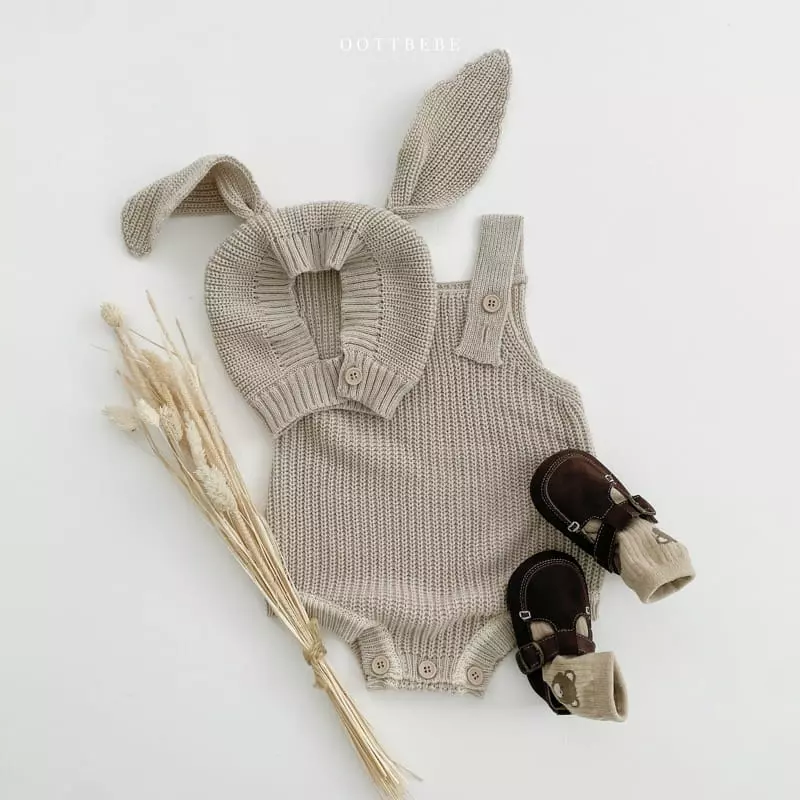 Oott Bebe - Korean Baby Fashion - #babyoninstagram - Hazzi Dungarees Bodysuit - 8