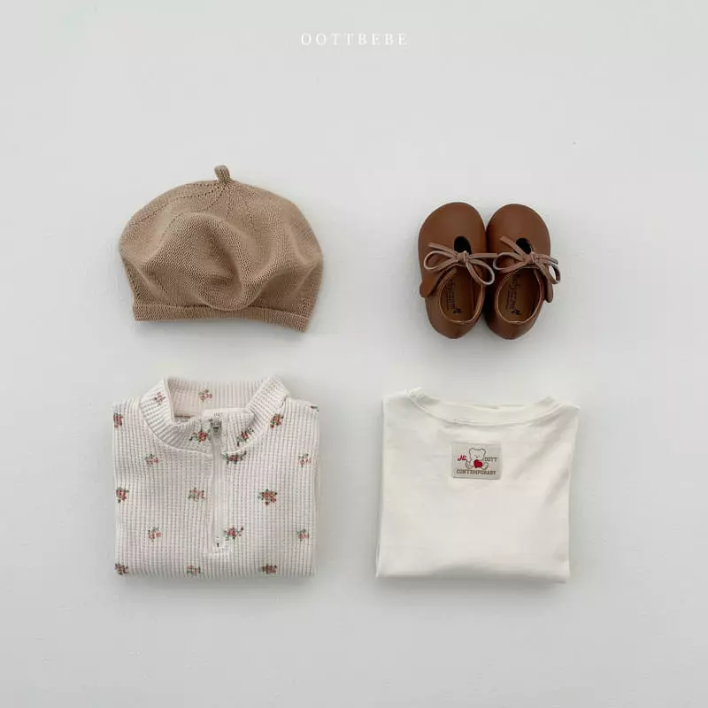 Oott Bebe - Korean Baby Fashion - #babyoutfit - Flower Garden Anorak Bodysuit - 3