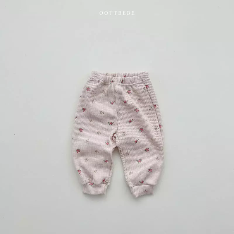 Oott Bebe - Korean Baby Fashion - #babyoutfit - Flower Garden Anorak Top Bottom Set