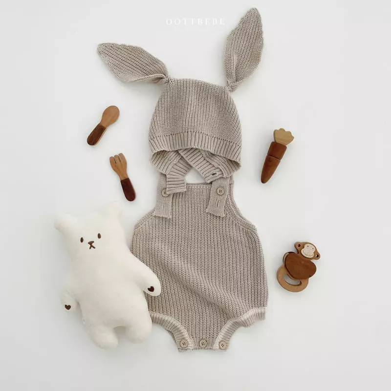 Oott Bebe - Korean Baby Fashion - #babyoutfit - Hazzi Dungarees Bodysuit - 11