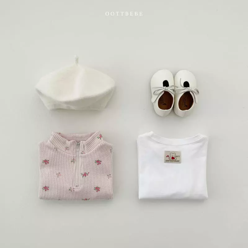 Oott Bebe - Korean Baby Fashion - #babyoutfit - Flower Garden Anorak Bodysuit - 4