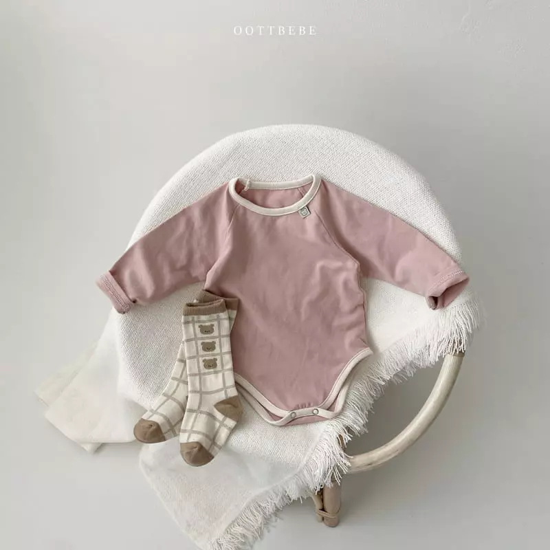 Oott Bebe - Korean Baby Fashion - #babywear - Pastel Modal Bodysuit - 8