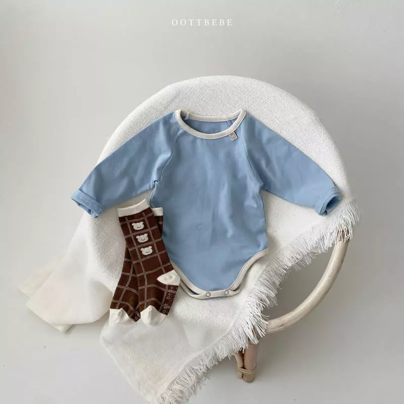 Oott Bebe - Korean Baby Fashion - #onlinebabyboutique - Pastel Modal Bodysuit - 9