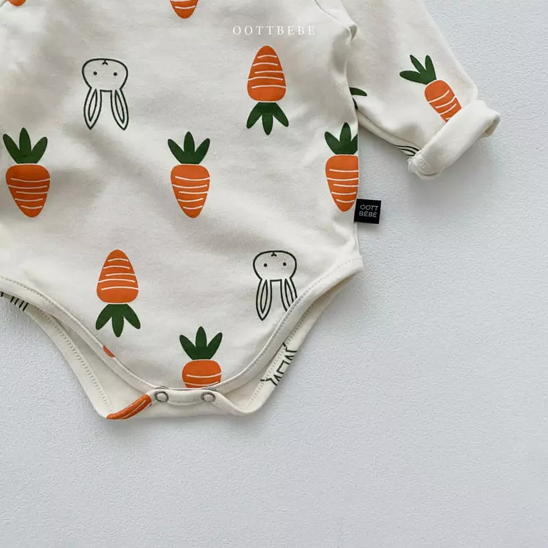 Oott Bebe - Korean Baby Fashion - #onlinebabyboutique - Vegetable Bodysuit Set - 7