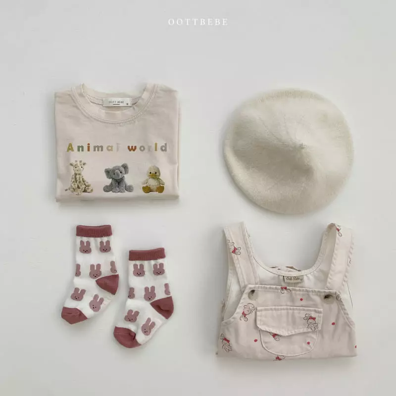 Oott Bebe - Korean Baby Fashion - #onlinebabyboutique - Candy Dungarees Bodysuit - 8