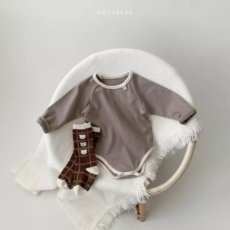 Oott Bebe - Korean Baby Fashion - #onlinebabyshop - Pastel Modal Bodysuit - 10