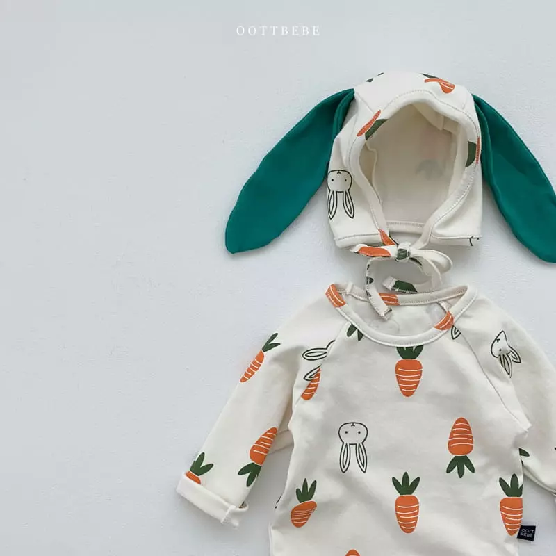 Oott Bebe - Korean Baby Fashion - #onlinebabyshop - Vegetable Bodysuit Set - 8