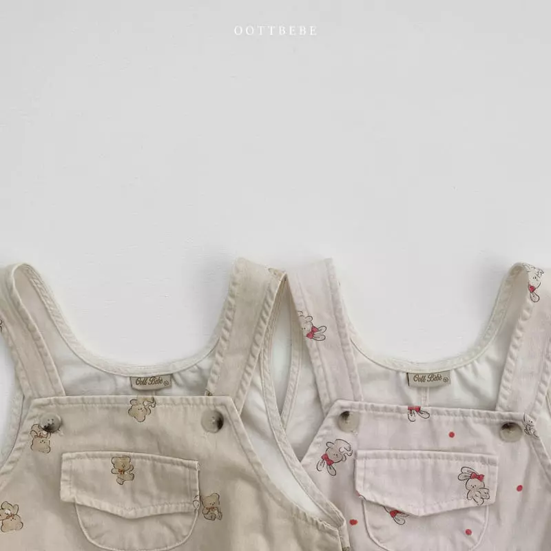 Oott Bebe - Korean Baby Fashion - #smilingbaby - Candy Dungarees Bodysuit - 10