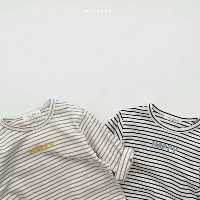 Oott Bebe - Korean Children Fashion - #Kfashion4kids - Happy Tee - 7