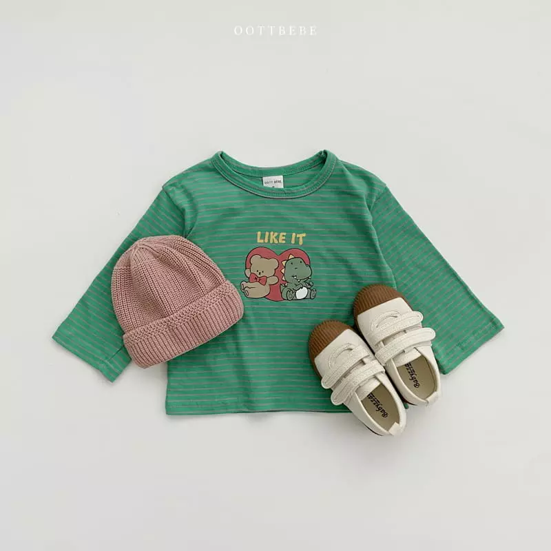 Oott Bebe - Korean Children Fashion - #Kfashion4kids - Love Piping Tee - 3