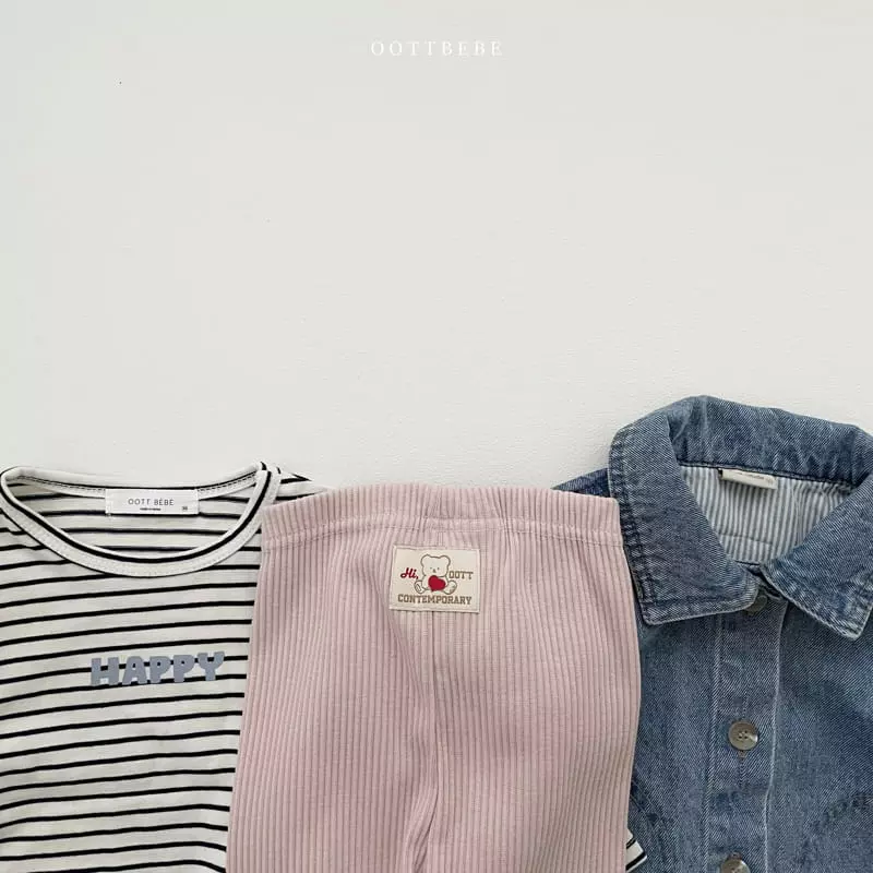 Oott Bebe - Korean Children Fashion - #Kfashion4kids - Oott Rib Leggings - 11