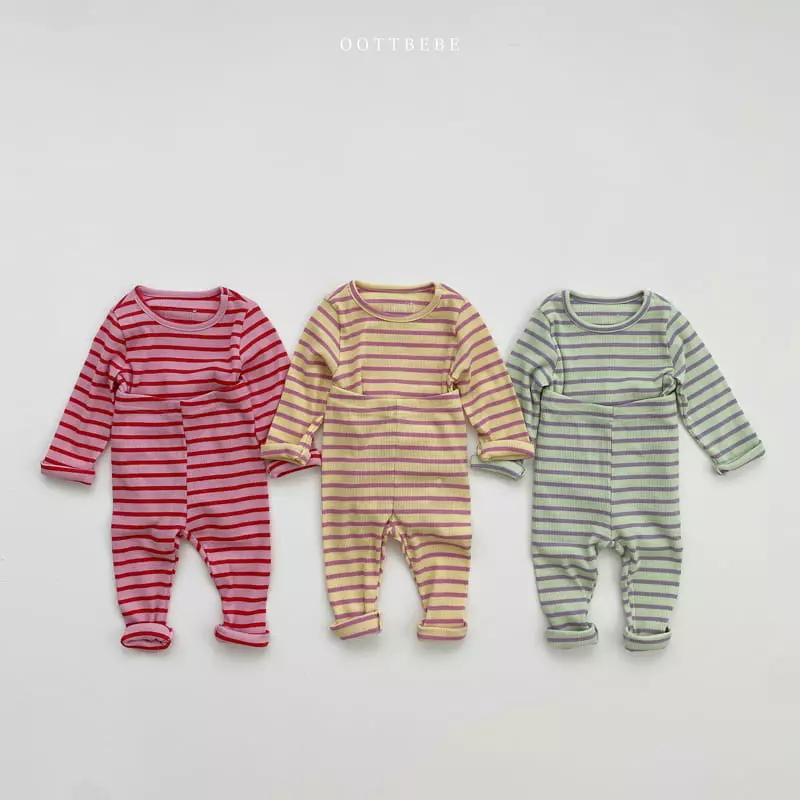 Oott Bebe - Korean Children Fashion - #Kfashion4kids - Shabet Rib Easywear Set - 8