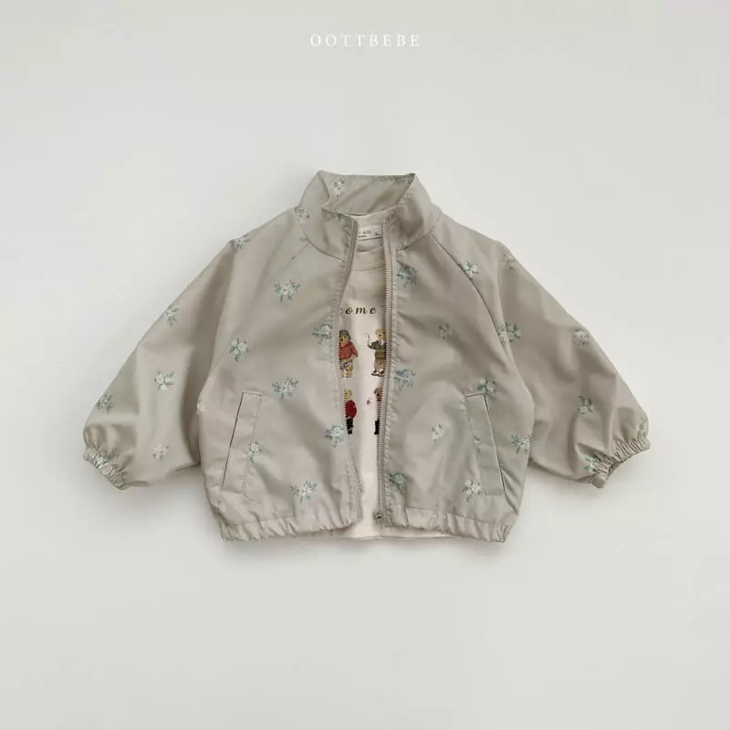 Oott Bebe - Korean Children Fashion - #Kfashion4kids - Flower Windbreaker - 2