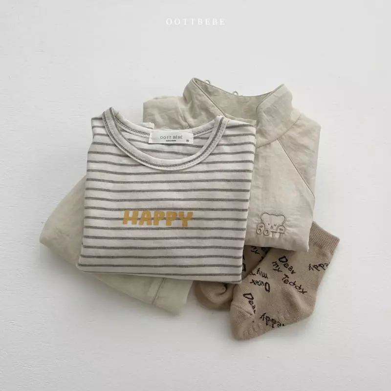 Oott Bebe - Korean Children Fashion - #childofig - Happy Tee - 12