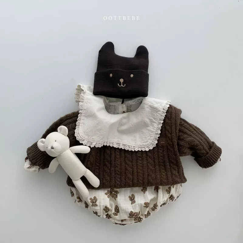 Oott Bebe - Korean Children Fashion - #childofig - Bear Beanie - 8