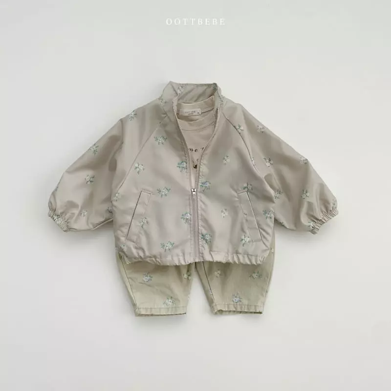 Oott Bebe - Korean Children Fashion - #childofig - Flower Windbreaker - 10
