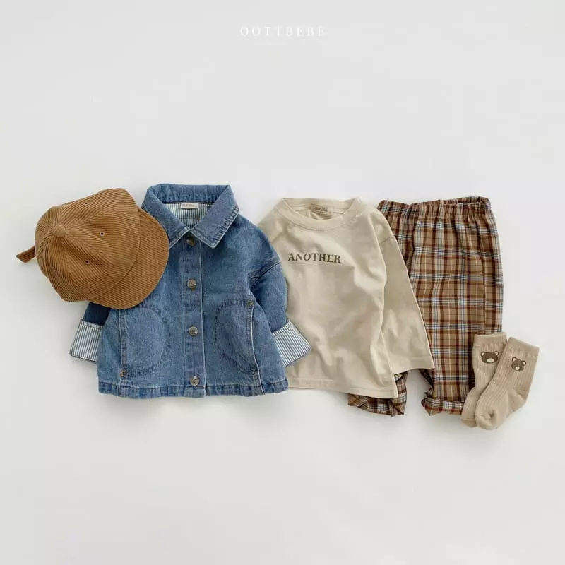 Oott Bebe - Korean Children Fashion - #childrensboutique - Bam Check Pants - 12