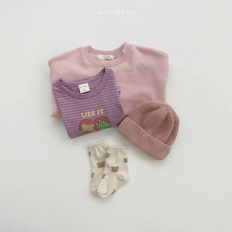 Oott Bebe - Korean Children Fashion - #childrensboutique - Love Piping Tee - 10