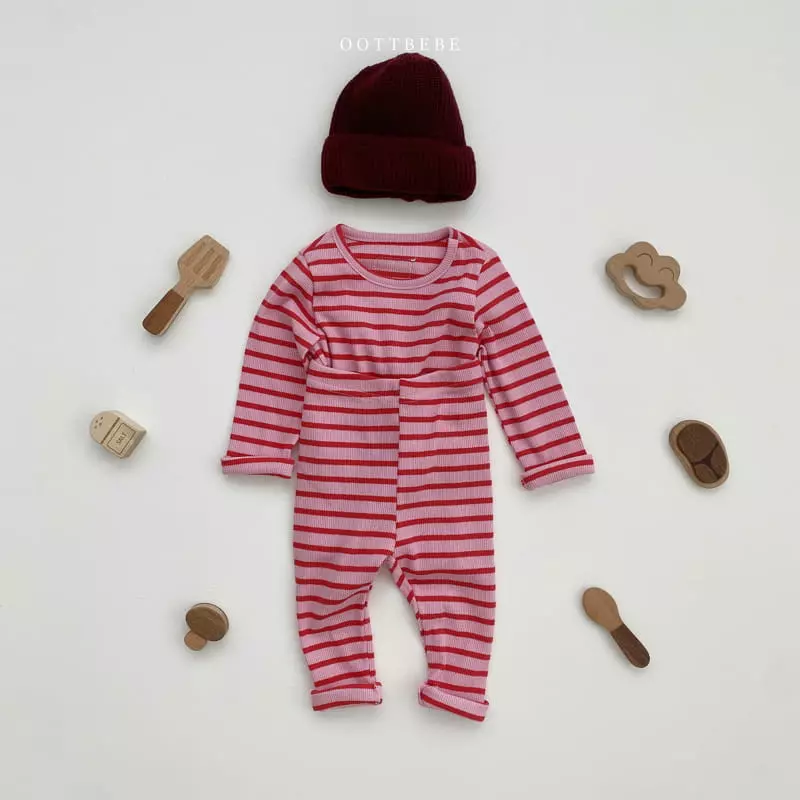 Oott Bebe - Korean Children Fashion - #childrensboutique - Shabet Rib Easywear Set