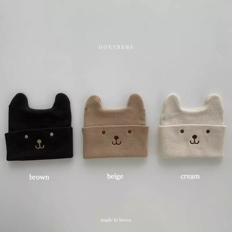 Oott Bebe - Korean Children Fashion - #childrensboutique - Bear Beanie - 9