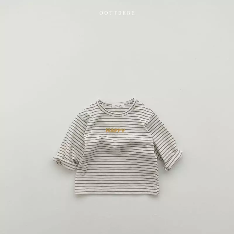 Oott Bebe - Korean Children Fashion - #designkidswear - Happy Tee