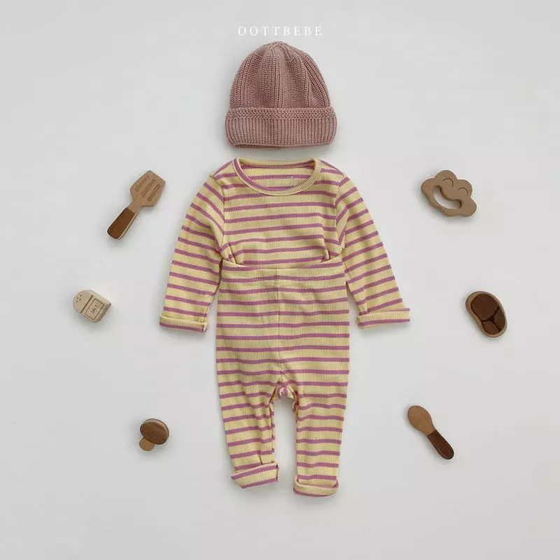 Oott Bebe - Korean Children Fashion - #designkidswear - Shabet Rib Easywear Set - 2