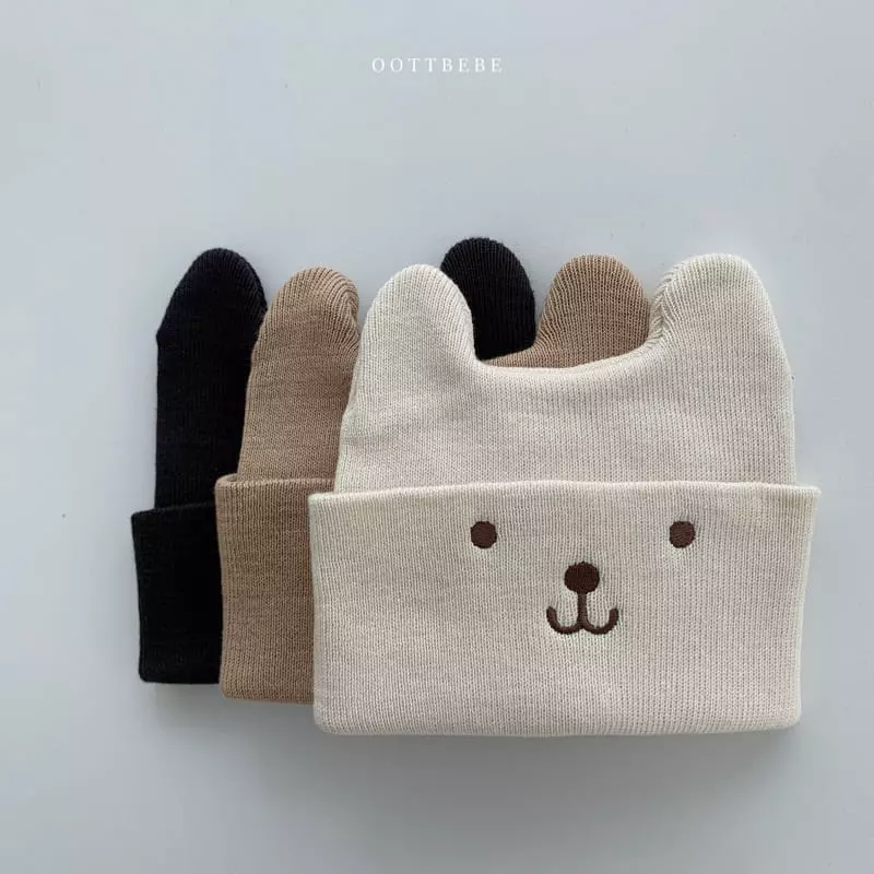 Oott Bebe - Korean Children Fashion - #designkidswear - Bear Beanie - 10