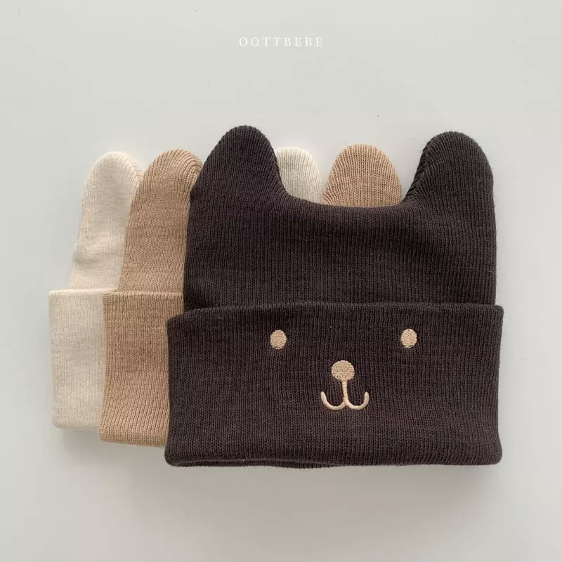 Oott Bebe - Korean Children Fashion - #discoveringself - Bear Beanie - 11