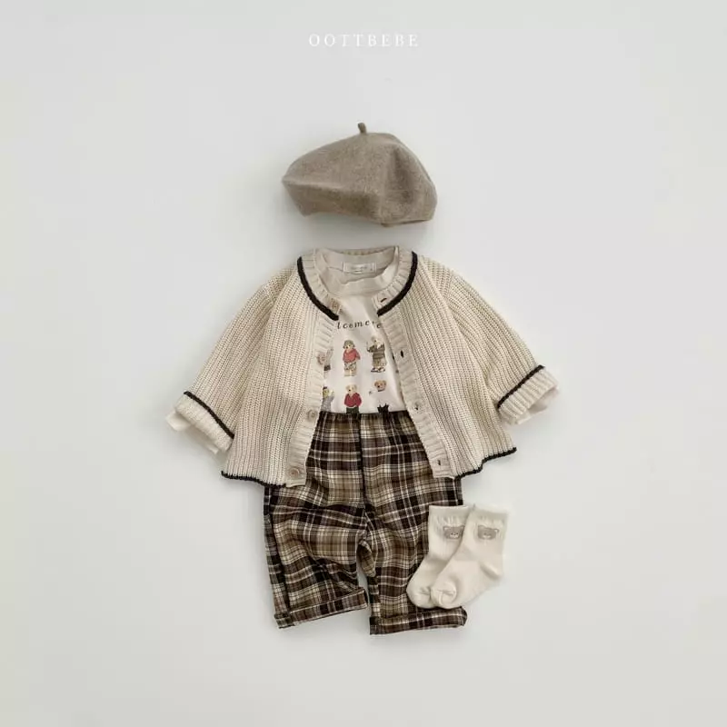 Oott Bebe - Korean Children Fashion - #fashionkids - Bam Check Pants