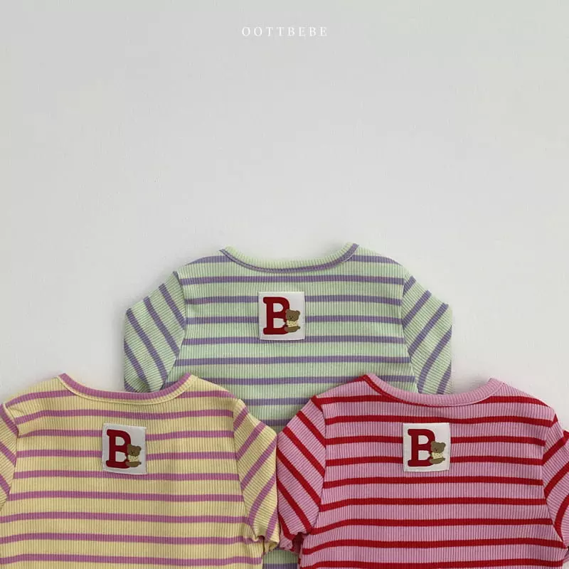 Oott Bebe - Korean Children Fashion - #discoveringself - Shabet Rib Easywear Set - 4