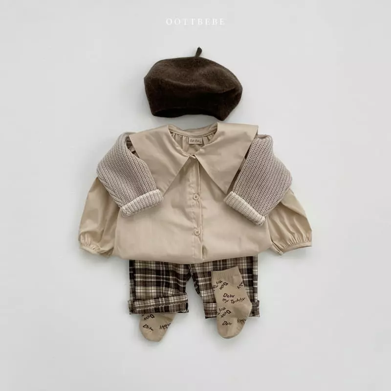 Oott Bebe - Korean Children Fashion - #fashionkids - Hug Bear Blouse - 8