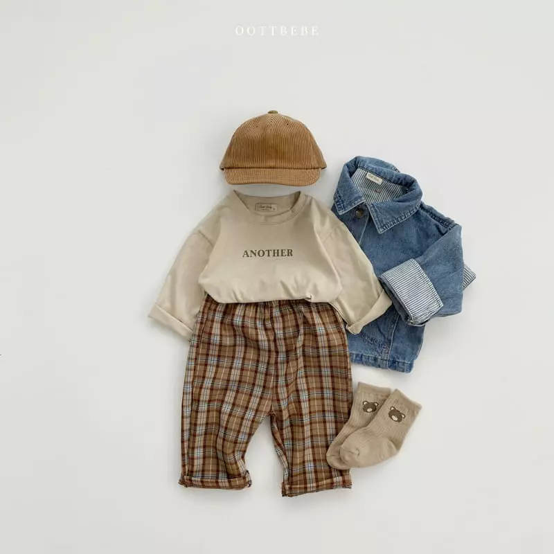 Oott Bebe - Korean Children Fashion - #kidsshorts - Bam Check Pants - 2