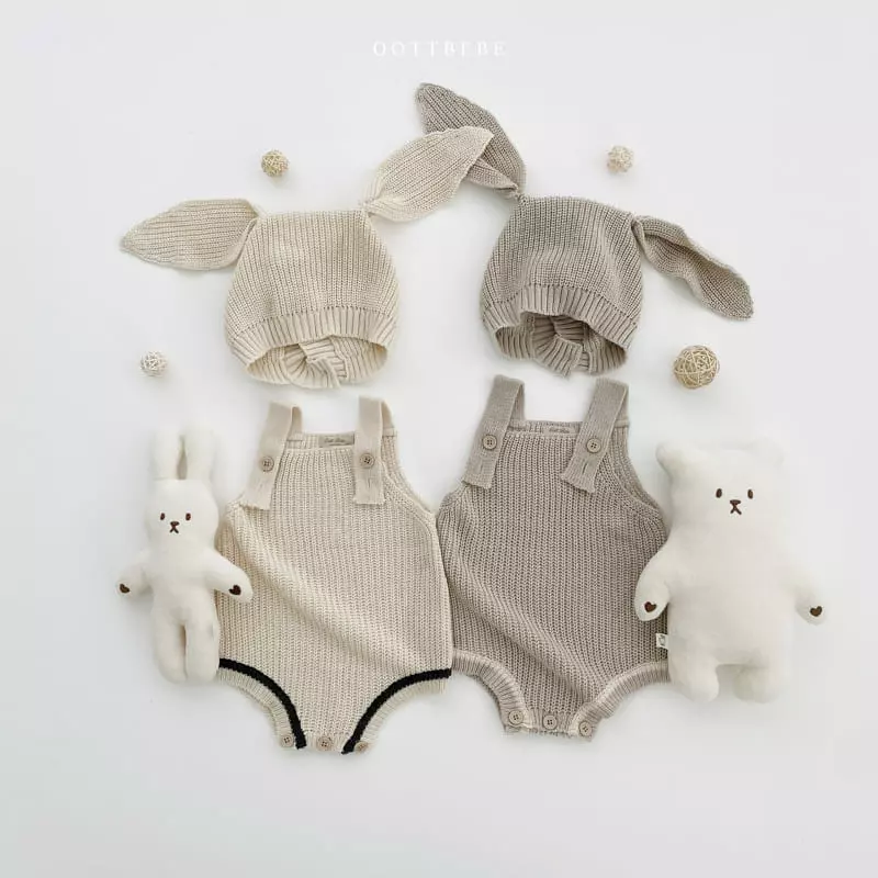 Oott Bebe - Korean Children Fashion - #kidsshorts - Hazzi Bunny Bonnet - 7